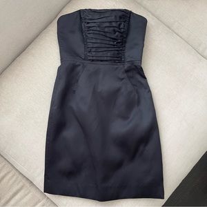 Milly | Black Strapless Cocktail Dress